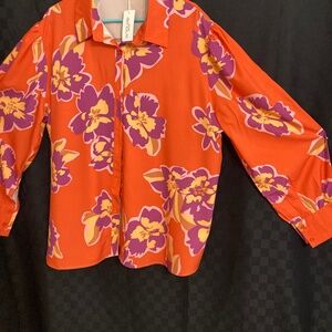 New In-Voland shirt Blouse size 22W long sleeve